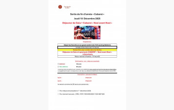 Sortie Déjeuner et Cabaret Dancharia
