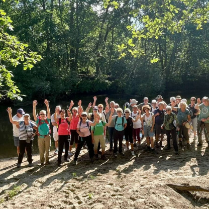 clap de fin pour les marcheurs au bord de La leyre
